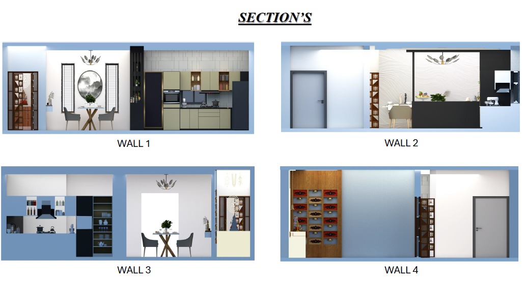 2D plan and elevation drafting work