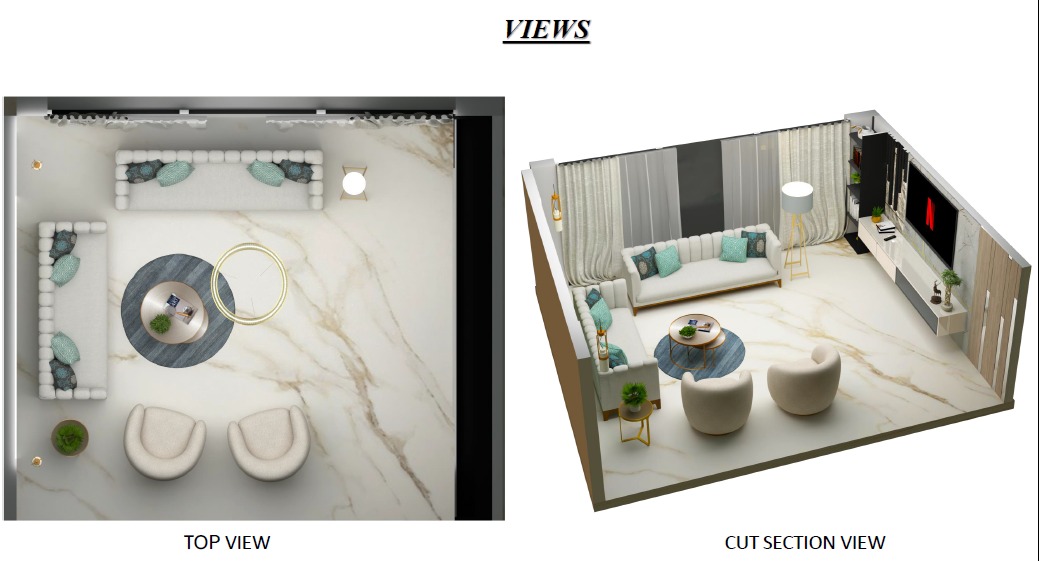 3D interior visualization render